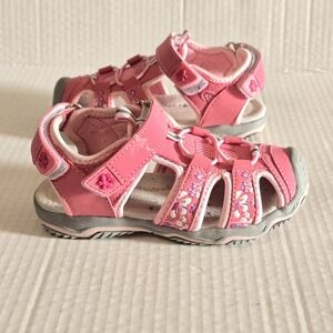 Apakowa Sport Sandals Toddler Girl Size EU 27 Pink Floral Closed Toe